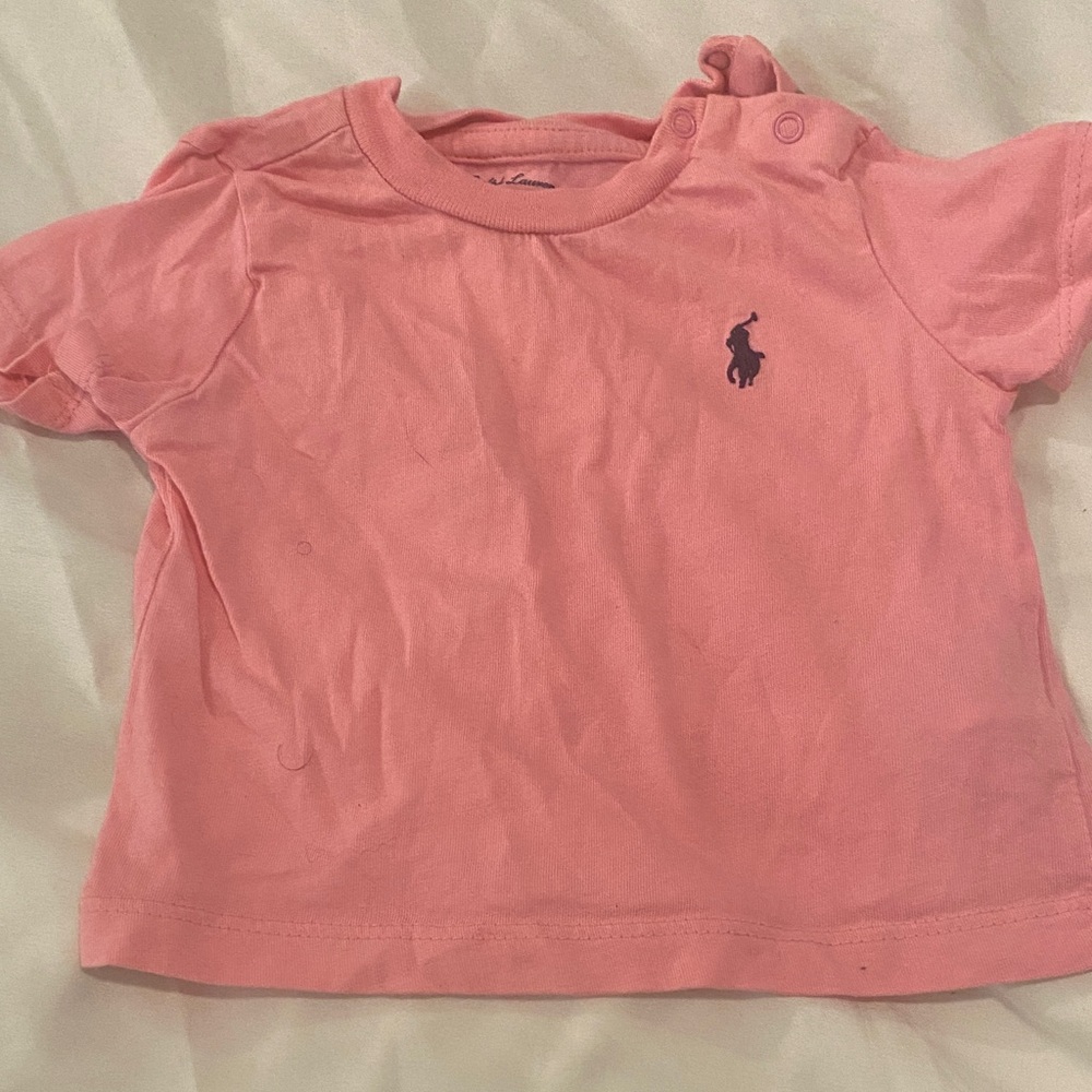 Ralph Lauren Pink Short Sleeve Tee for Kids